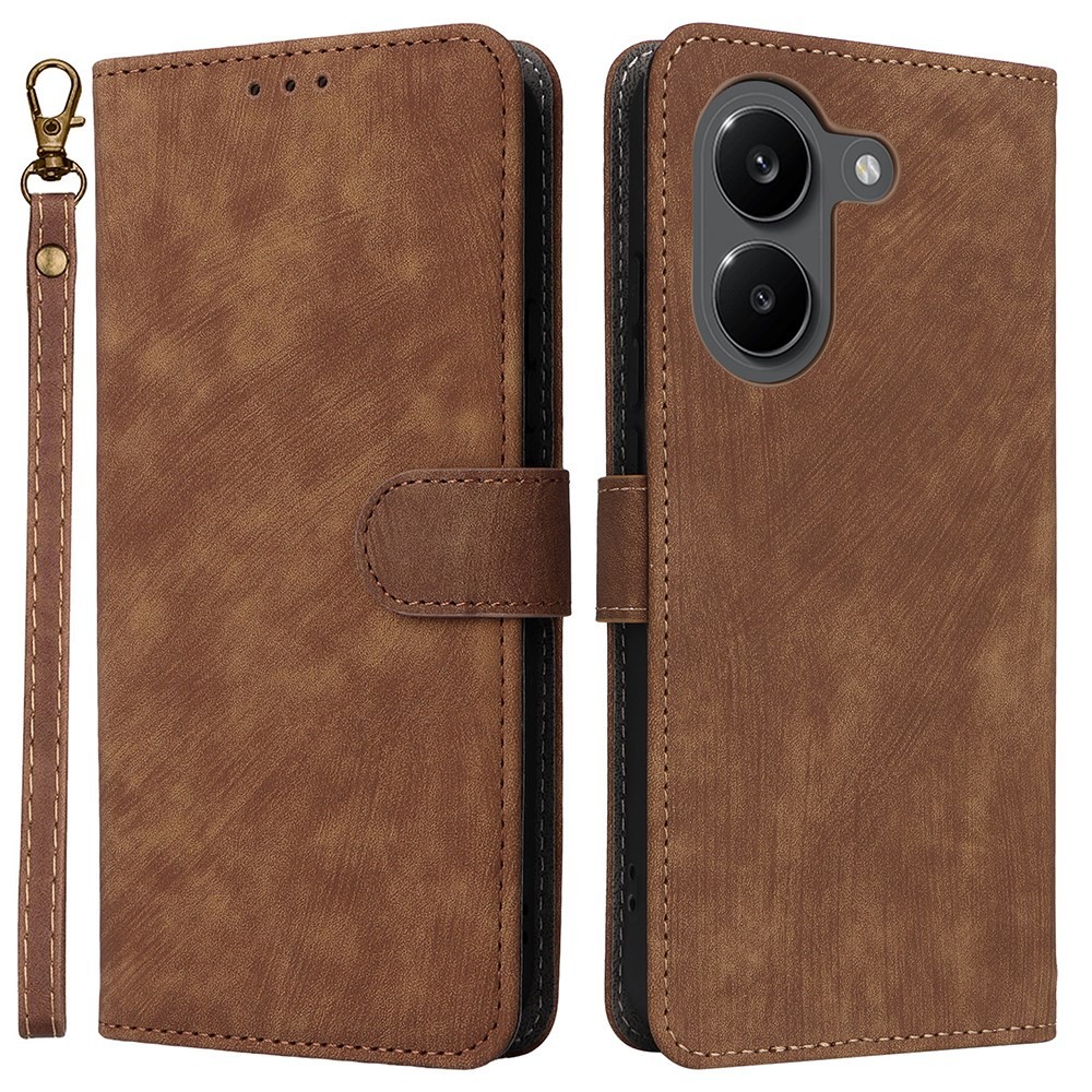 Xiaomi Poco X8 Pro 5G Brush Magnetic Θήκη Πορτοφόλι Brown