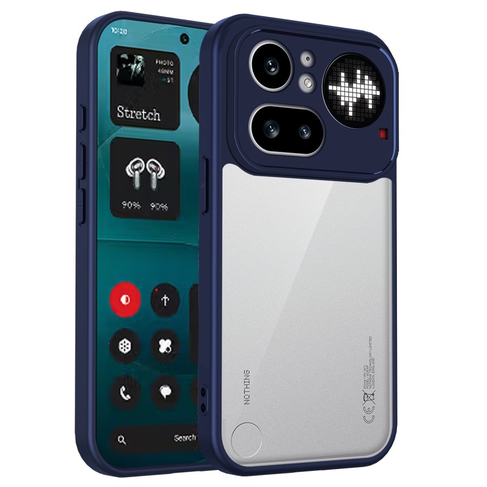 Nothing Phone (4a) Pro Color Frame Διάφανη Σκληρή Θήκη Blue