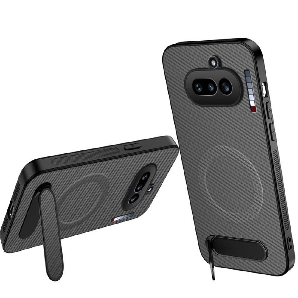 Nothing Phone (4a) QT Series MagSafe Σκληρή Θήκη με Στήριγμα Grey