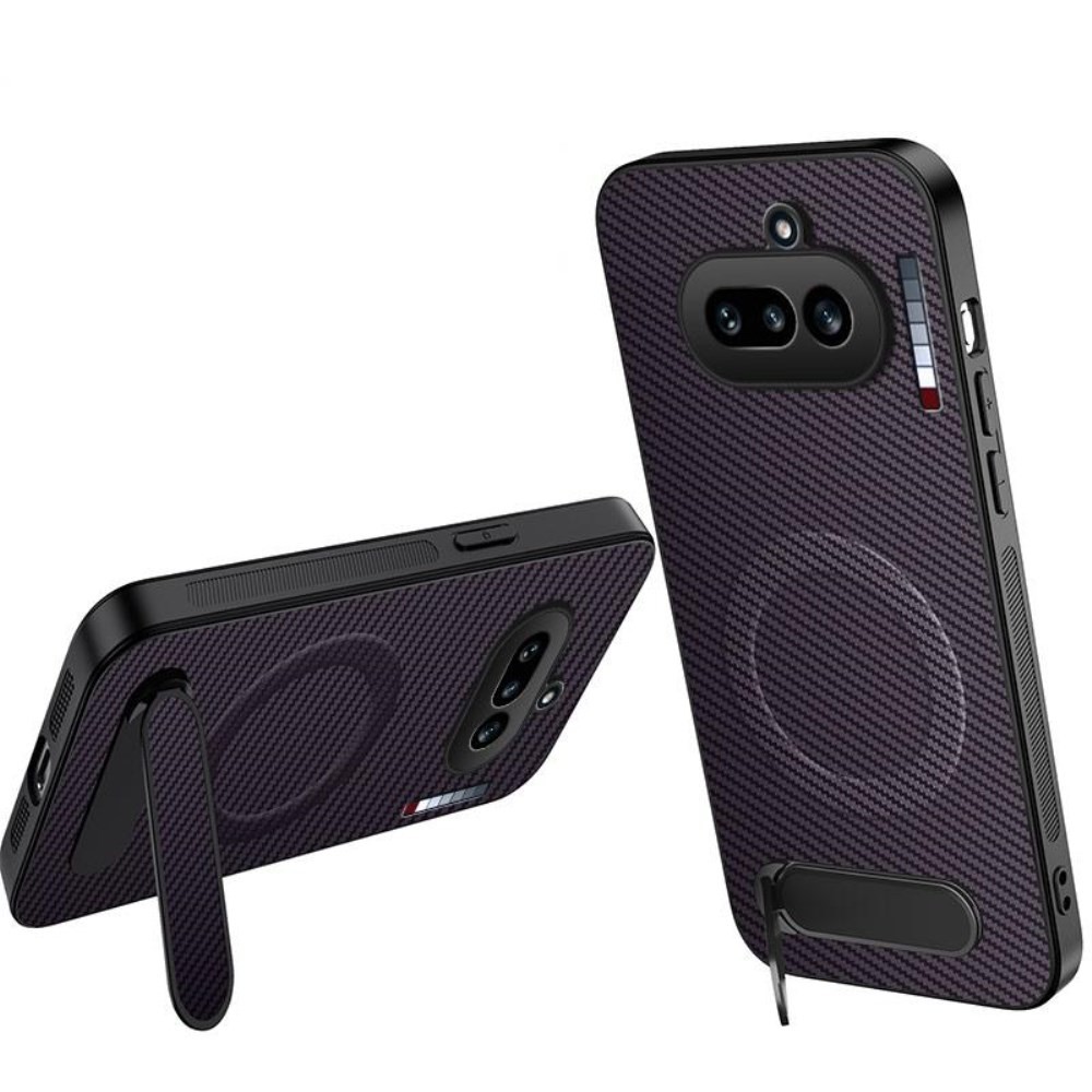 Nothing Phone (4a) QT Series MagSafe Σκληρή Θήκη με Στήριγμα Purple
