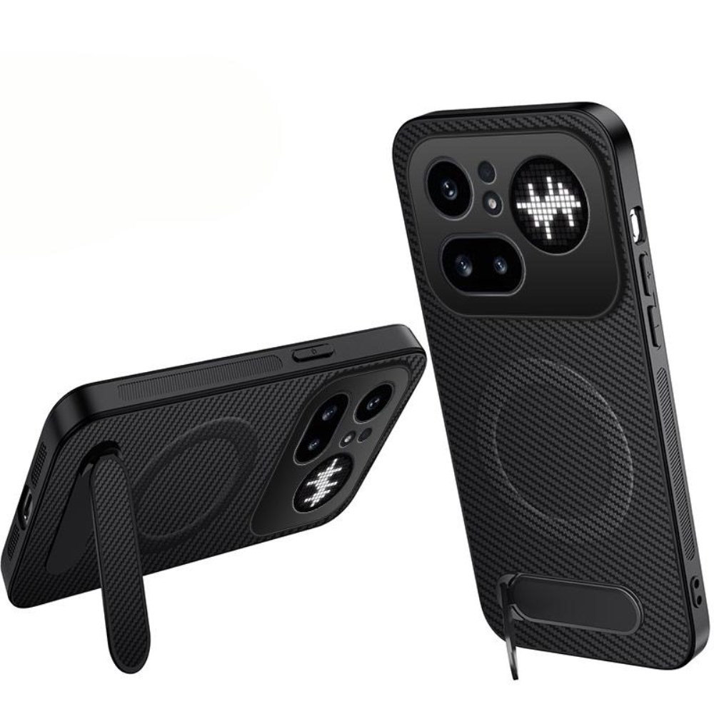 Nothing Phone (4a) Pro QT Series MagSafe Σκληρή Θήκη με Στήριγμα Black