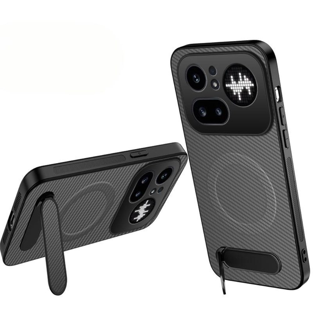 Nothing Phone (4a) Pro QT Series MagSafe Σκληρή Θήκη με Στήριγμα Grey