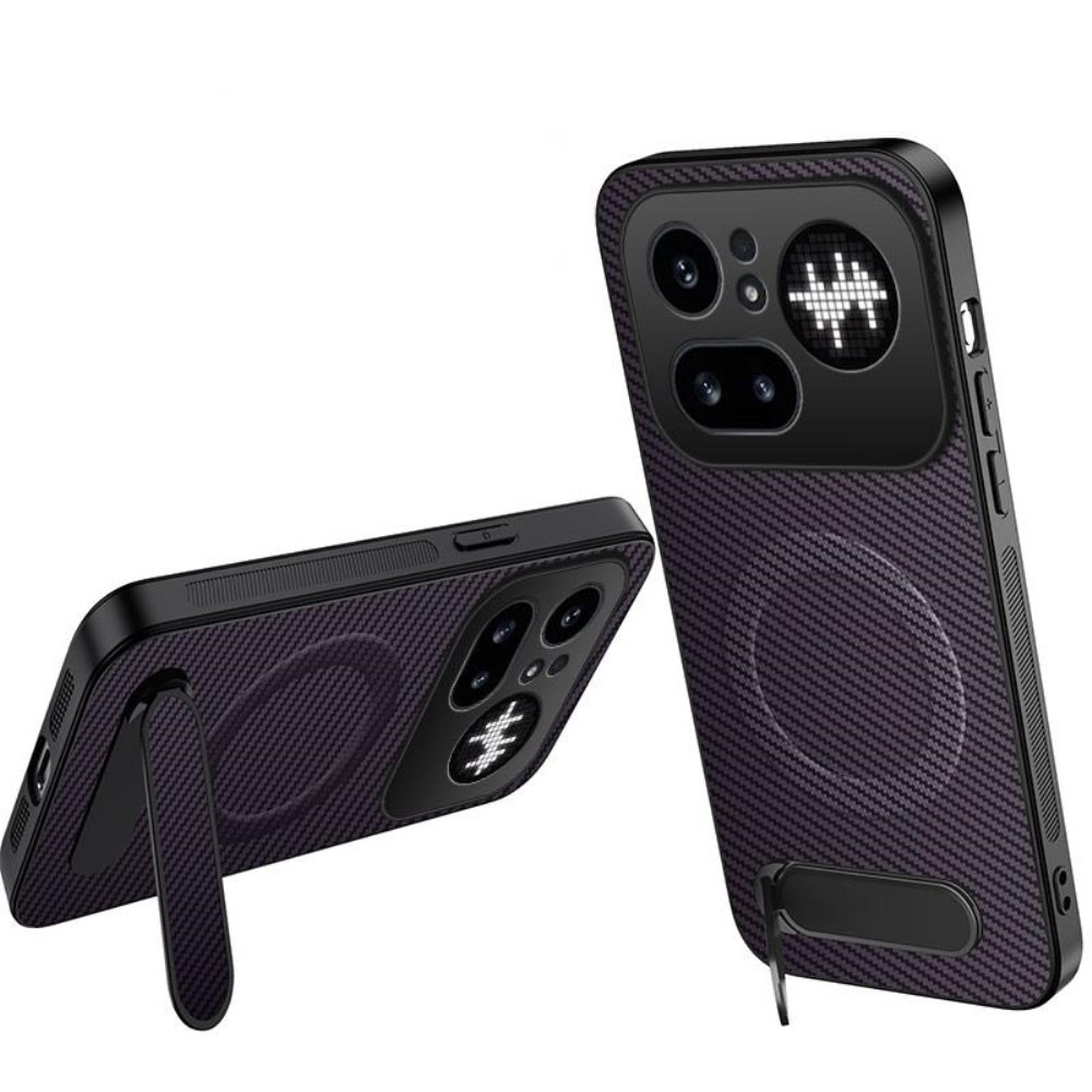 Nothing Phone (4a) Pro QT Series MagSafe Σκληρή Θήκη με Στήριγμα Purple