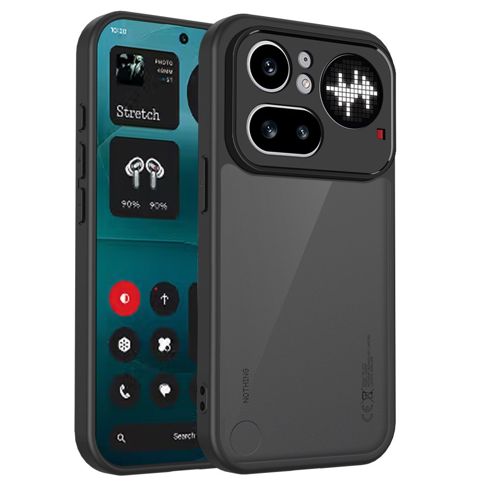 Nothing Phone (4a) Pro Matte Ημιδιάφανη Σκληρή Θήκη Frosted Black