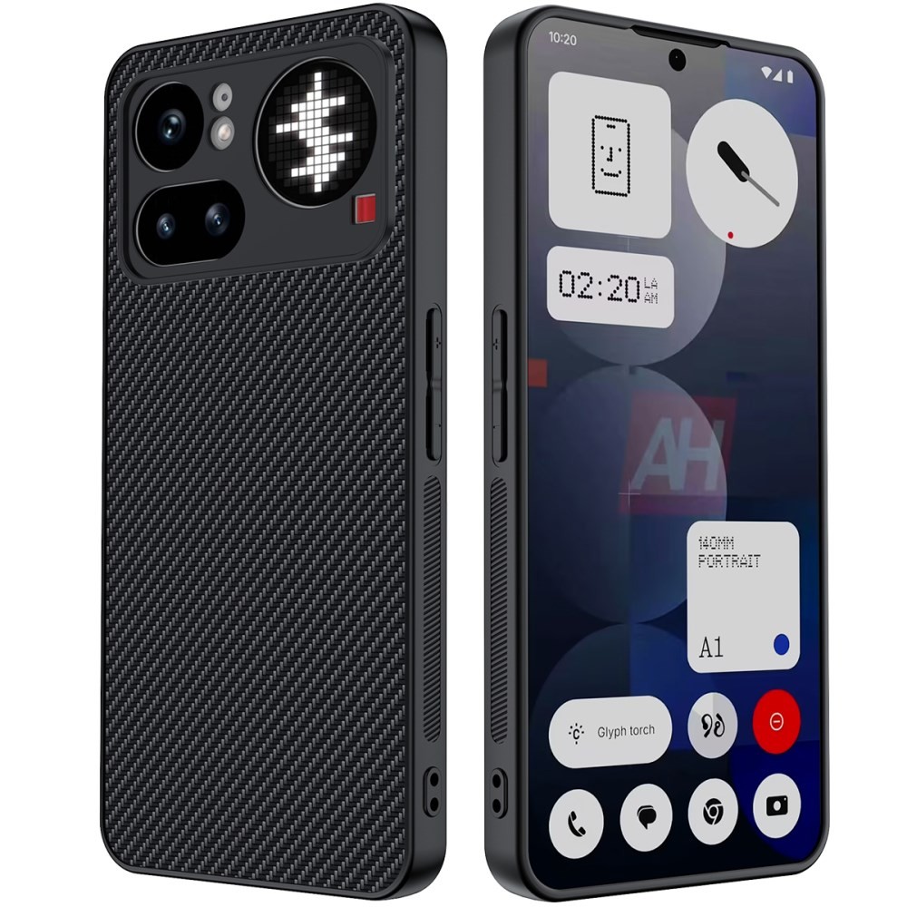 Nothing Phone (4a) Pro Carbon Fiber Σκληρή Θήκη Black