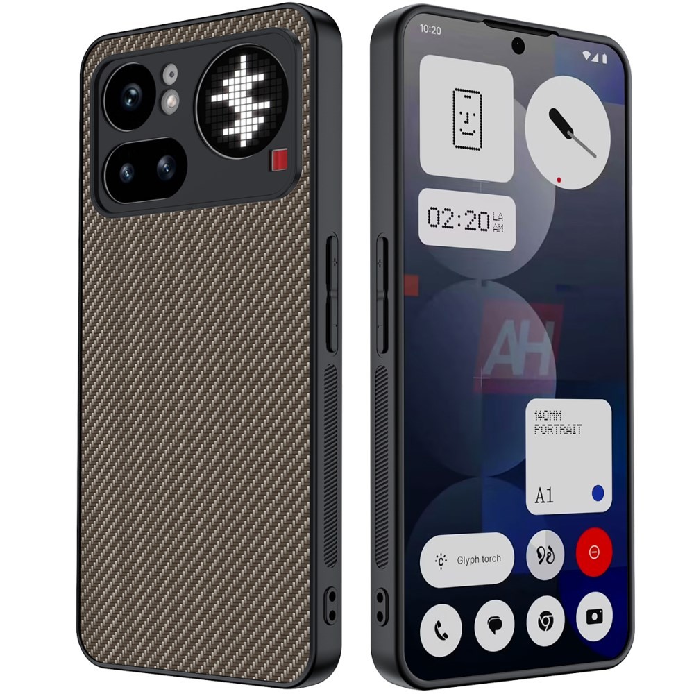 Nothing Phone (4a) Pro Carbon Fiber Σκληρή Θήκη Gold