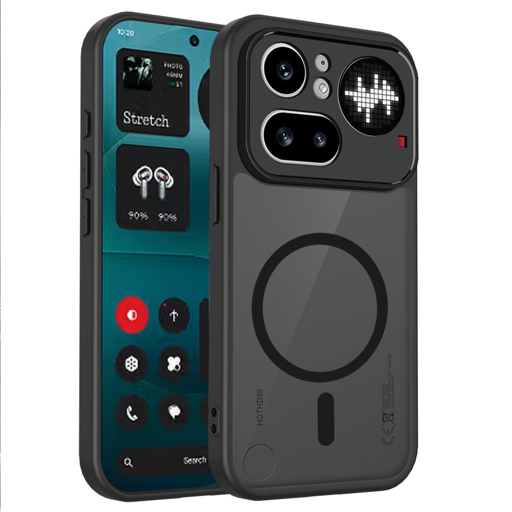Nothing Phone (4a) Pro Magsafe Ημιδιάφανη Σκληρή Θήκη Matte Black