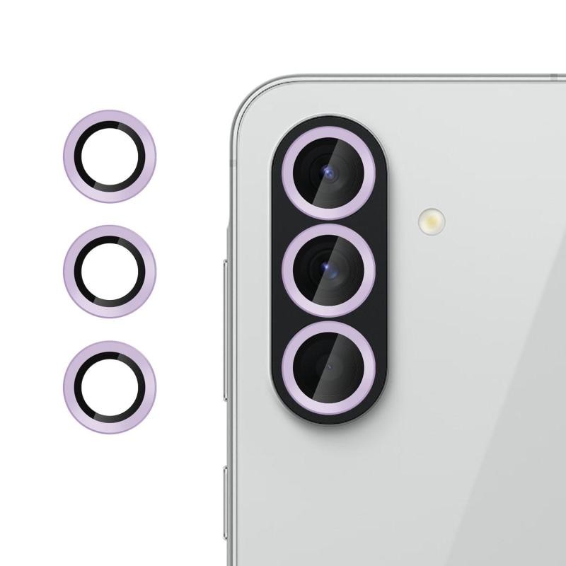 Samsung Galaxy A57 5G Kalebol Κρίκοι Προστασίας για Κάμερα - Lens Protector Rings Purple