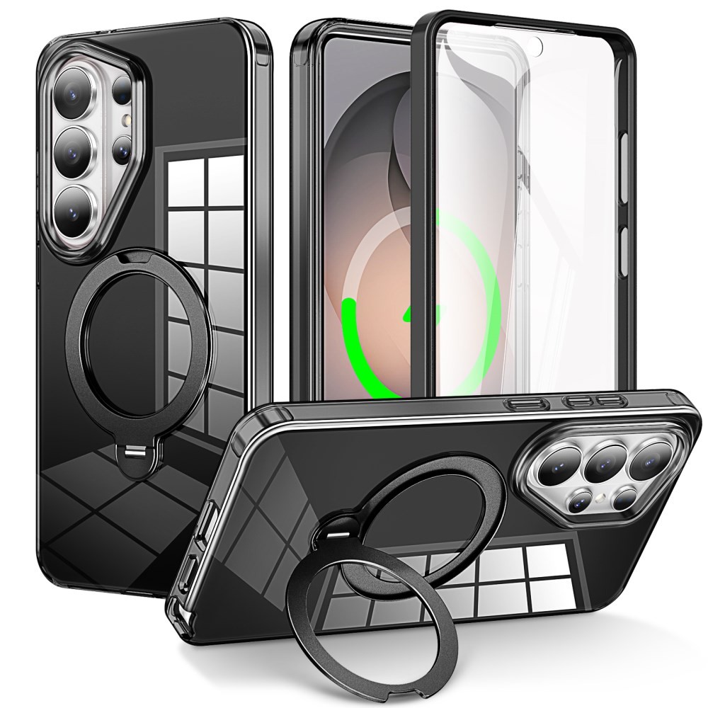 Samsung Galaxy S26 Ultra 5G 360 Degrees Coverage Σκληρή Θήκη με MagSafe Δαχτυλίδι Black