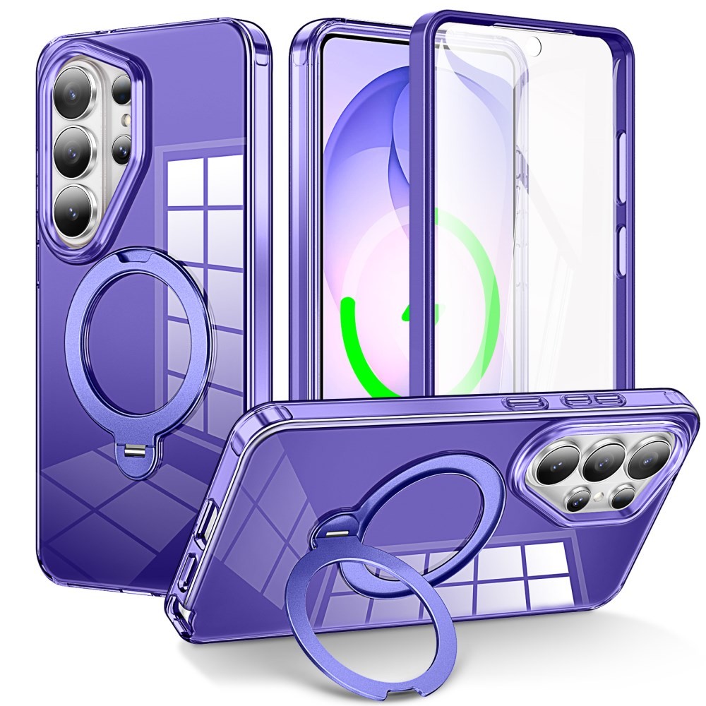 Samsung Galaxy S26 Ultra 5G 360 Degrees Coverage Σκληρή Θήκη με MagSafe Δαχτυλίδι Purple