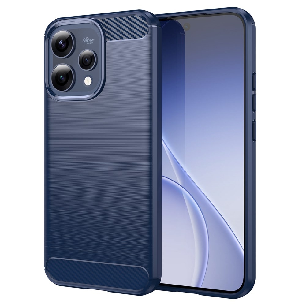 Oppo Reno15 5G Carbon Fiber Θήκη Σιλικόνης Blue
