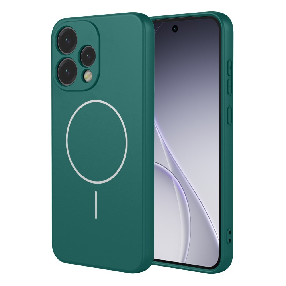 Oppo Reno15 5G Liquid Silicone Magsafe Θήκη Σιλικόνης Blackish Green