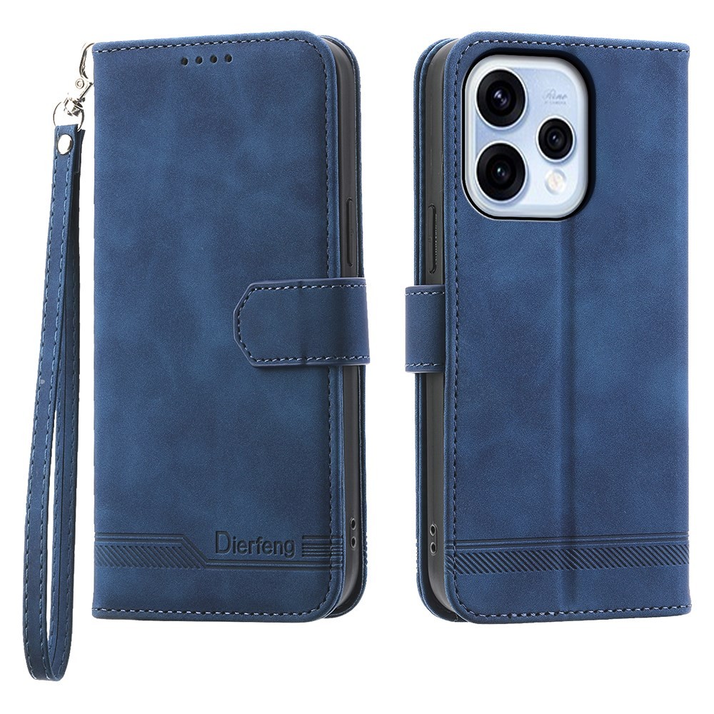 Oppo Reno15 5G Dierfeng Θήκη Πορτοφόλι Blue