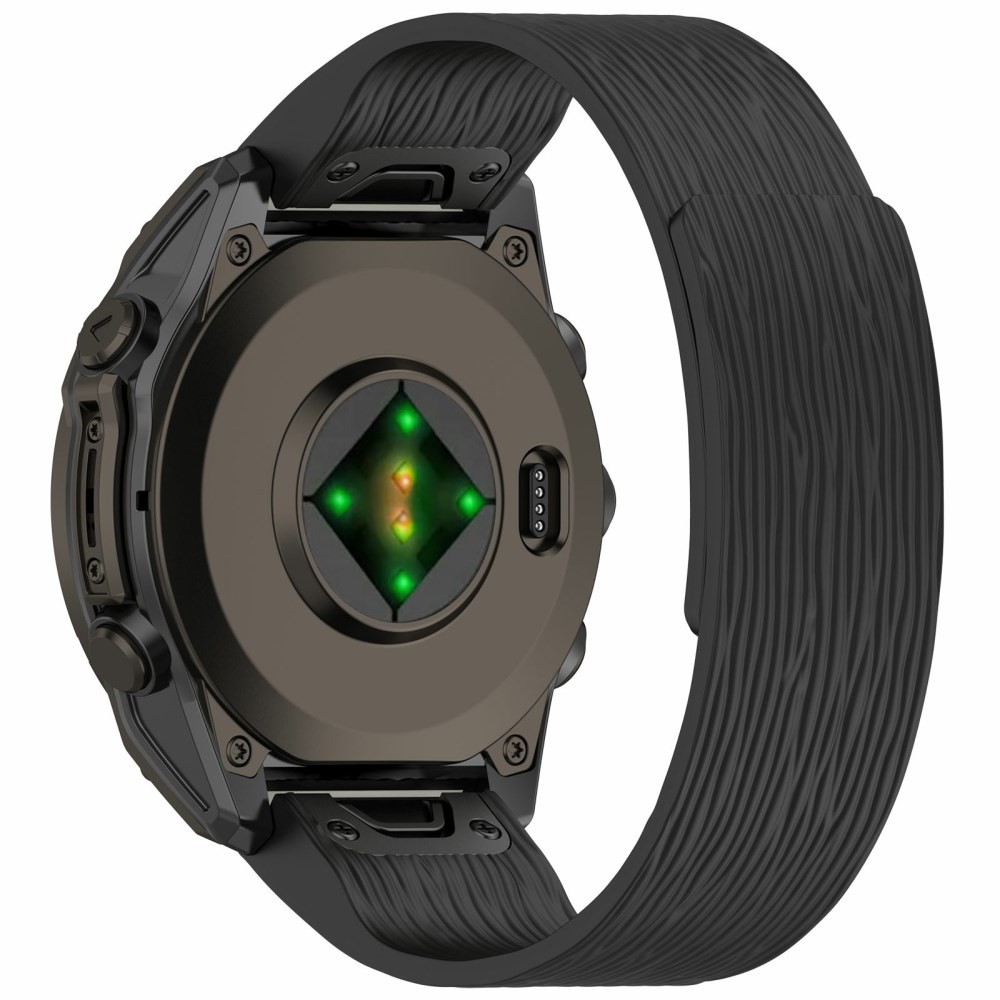 Garmin Fenix 8 Pro AMOLED/Fenix 8 - 51mm Λουράκι Σιλικόνης με Μαγνητικό Κούμπωμα Black