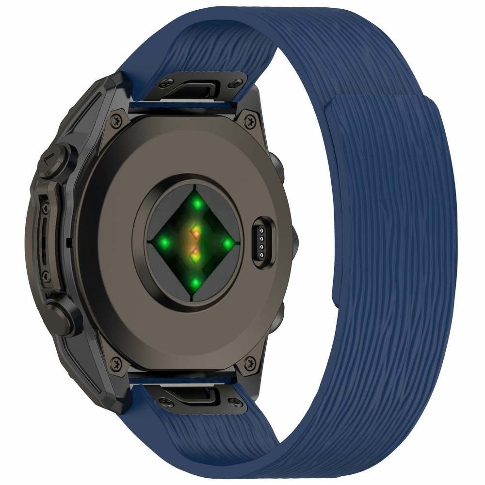 Garmin Fenix 8 Pro AMOLED/Fenix 8 - 51mm Λουράκι Σιλικόνης με Μαγνητικό Κούμπωμα Midnight Blue