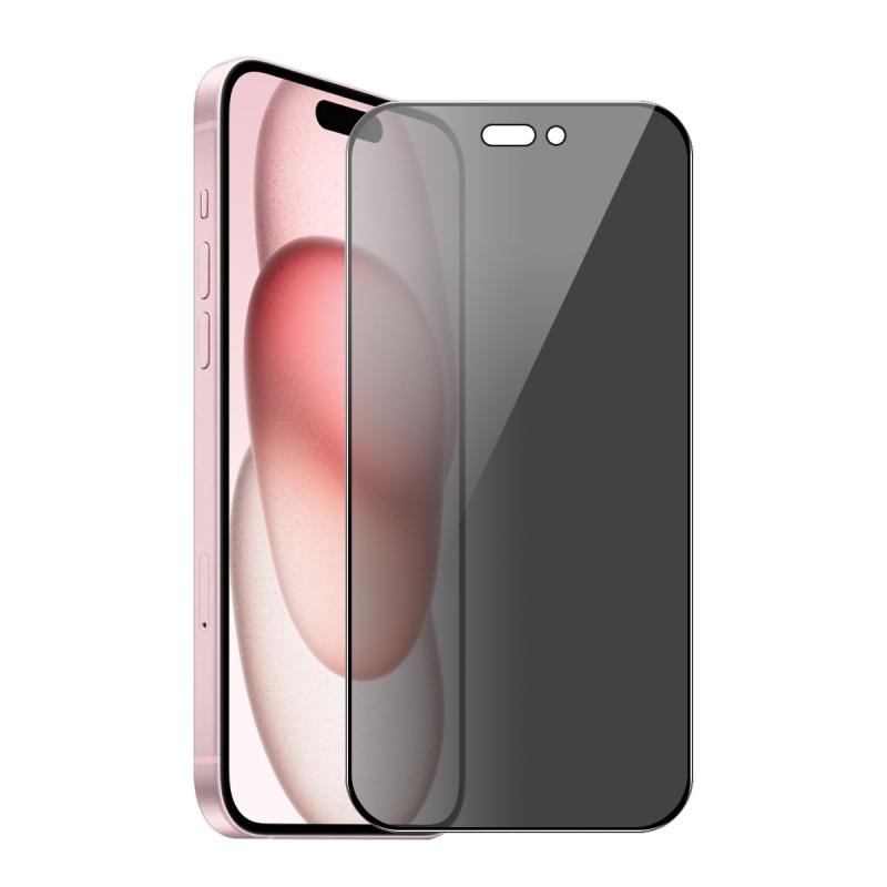 Apple iPhone 15 ENKAY Privacy Full Tempered Glass - Προστασία Οθόνης Black