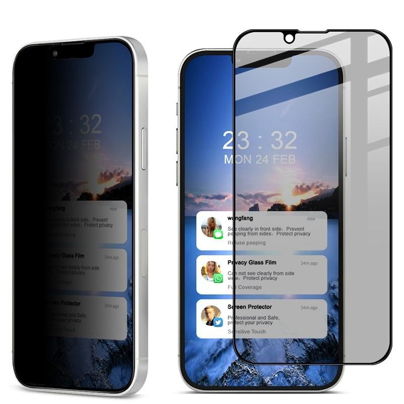 Apple iPhone 13 Pro Max IMAK Privacy Full Tempered Glass - Προστασία Οθόνης Black