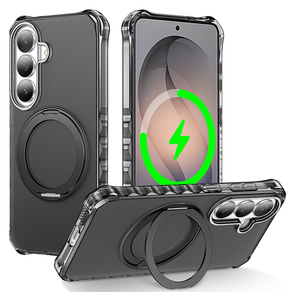 Samsung Galaxy S26 5G Buffer Magsafe Σκληρή Θήκη με Stand Ημιδιάφανη Black