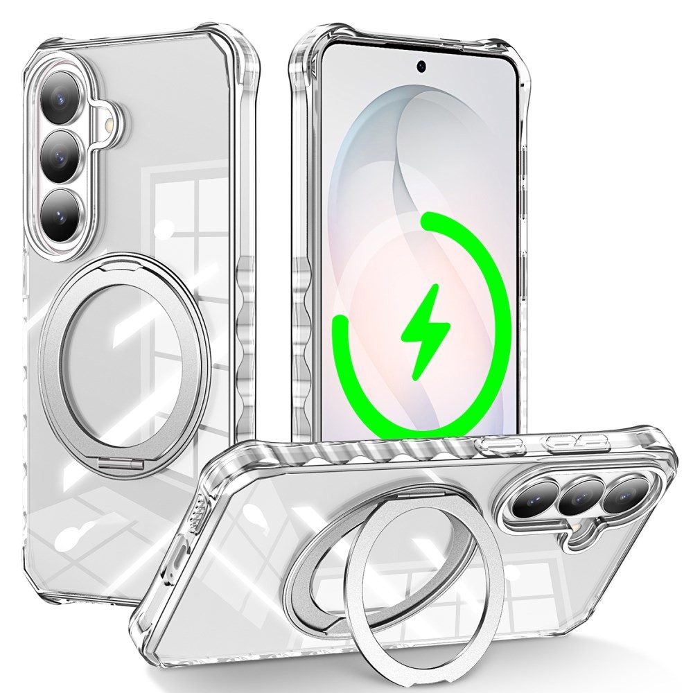 Samsung Galaxy S26 5G Buffer Magsafe Σκληρή Θήκη με Stand Transparent