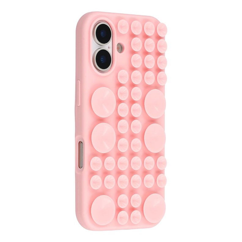 Apple iPhone 17 Suction Cup Θήκη Σιλικόνης Pink