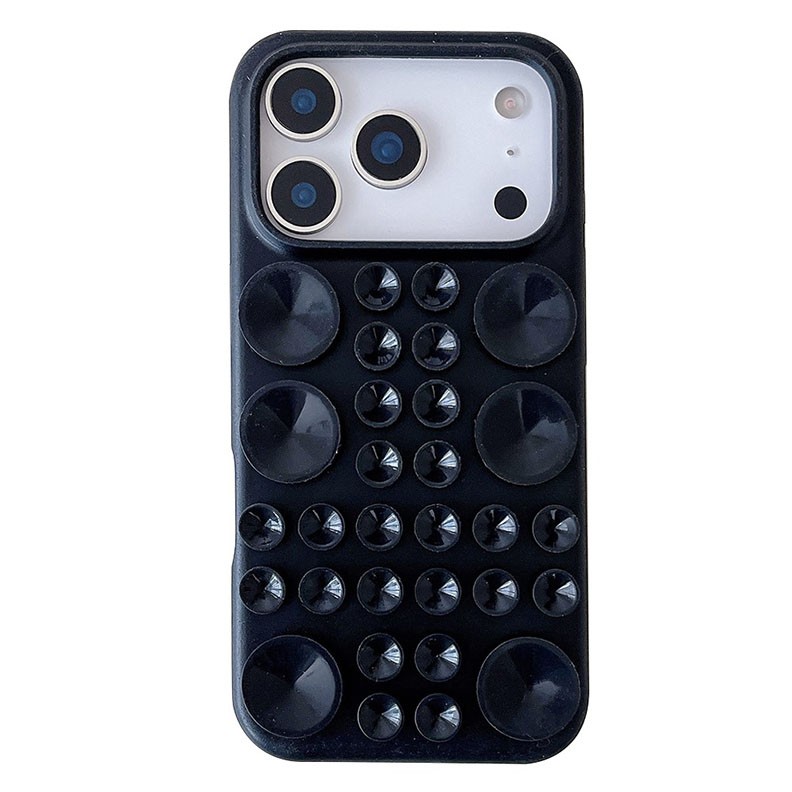 Apple iPhone 17 Pro Max Suction Cup Θήκη Σιλικόνης Black