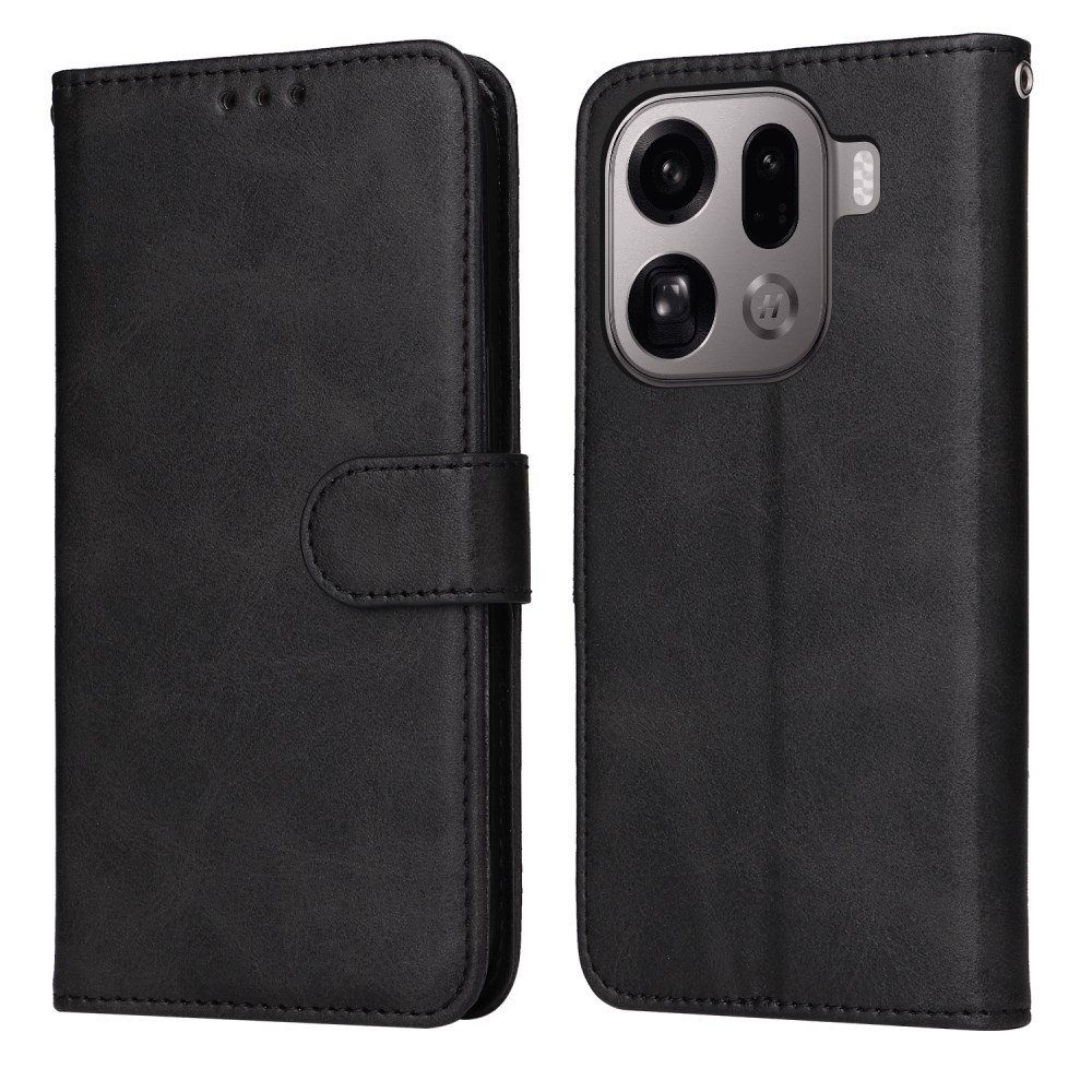 Oppo Find X9 Pro 5G Basic Θήκη Πορτοφόλι Black