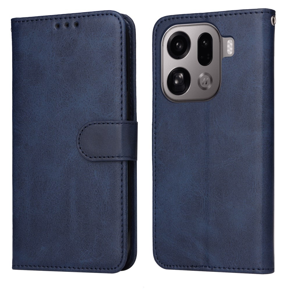 Oppo Find X9 Pro 5G Basic Θήκη Πορτοφόλι Blue