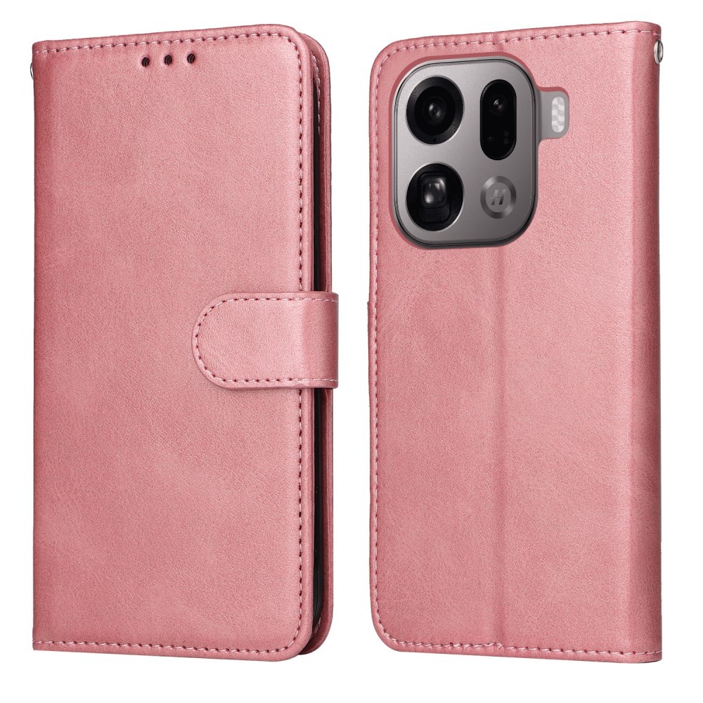 Oppo Find X9 Pro 5G Basic Θήκη Πορτοφόλι Pink