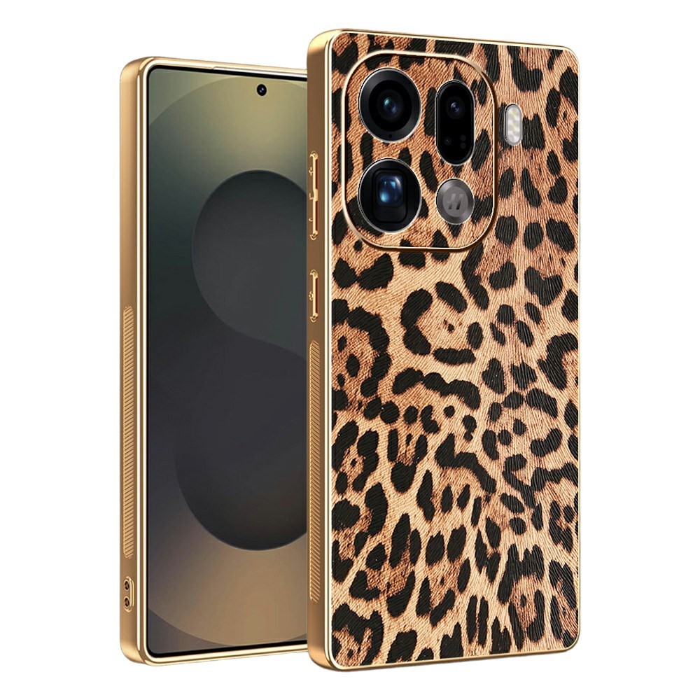 Oppo Find X9 Pro 5G Electroplated Σκληρή Θήκη Leopard