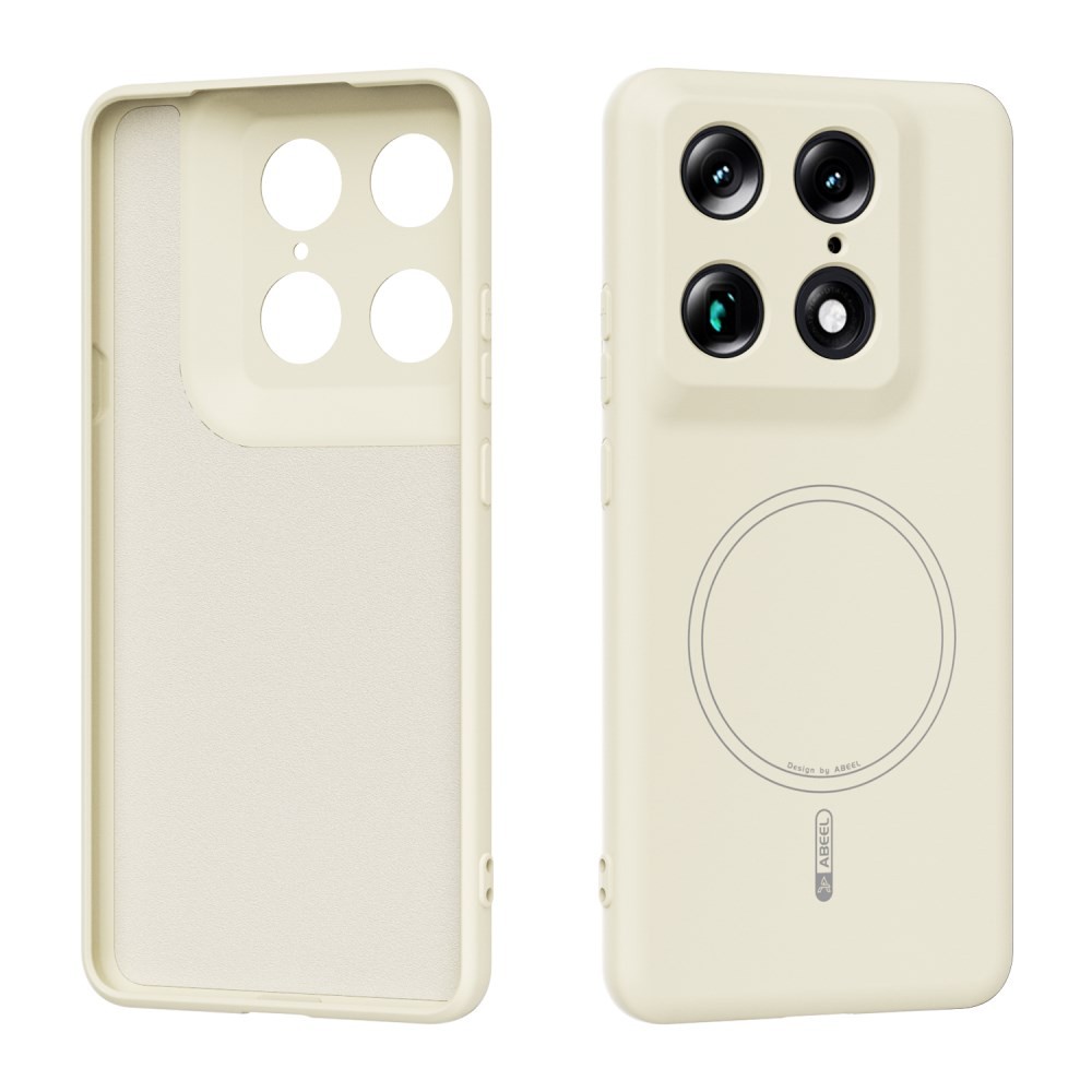 Motorola Signature 5G ABEEL Liquid Silicone Magsafe Θήκη Σιλικόνης Beige