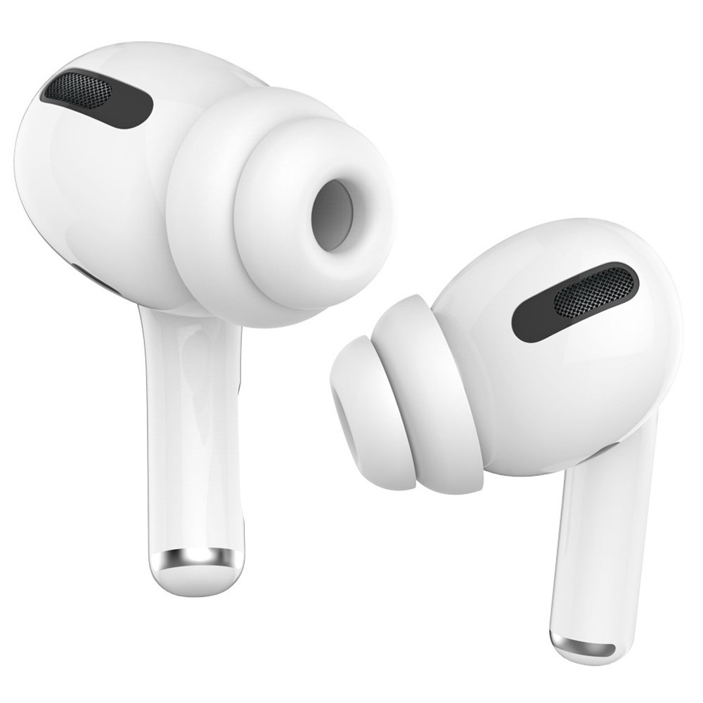 Apple AirPods Pro AHASTYLE PT99-2 Ανταλλακτικά Καλύμματα Σιλικόνης - 2 Ζεύγη/Μέγεθος Large White
