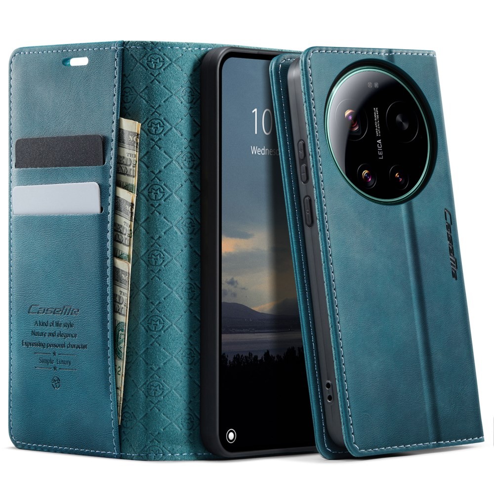 Xiaomi 17 Ultra 5G CaseMe 033 Retro Θήκη Βιβλίο Green Blue
