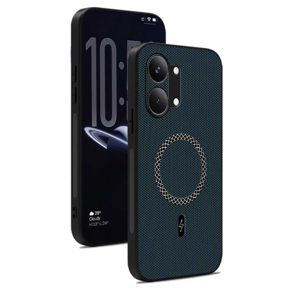 Xiaomi Poco X8 Pro Max 5G Triangle Texture Magsafe Σκληρή Θήκη Green/Blue