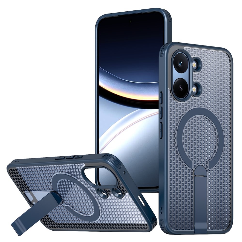 Xiaomi Poco X8 Pro Max 5G Grid Magsafe Σκληρή Θήκη με Stand Blue