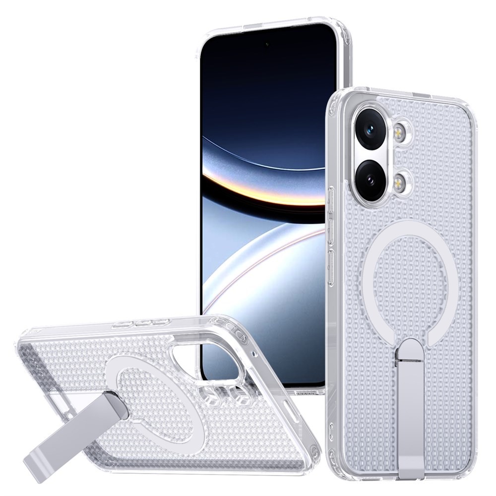 Xiaomi Poco X8 Pro Max 5G Grid Magsafe Σκληρή Θήκη με Stand Transparent
