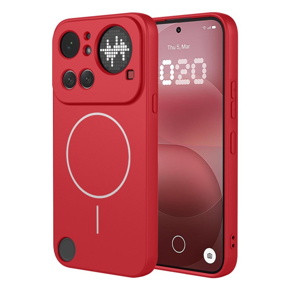 Nothing Phone (4a) Pro Liquid Silicone Magsafe Θήκη Σιλικόνης Wine Red