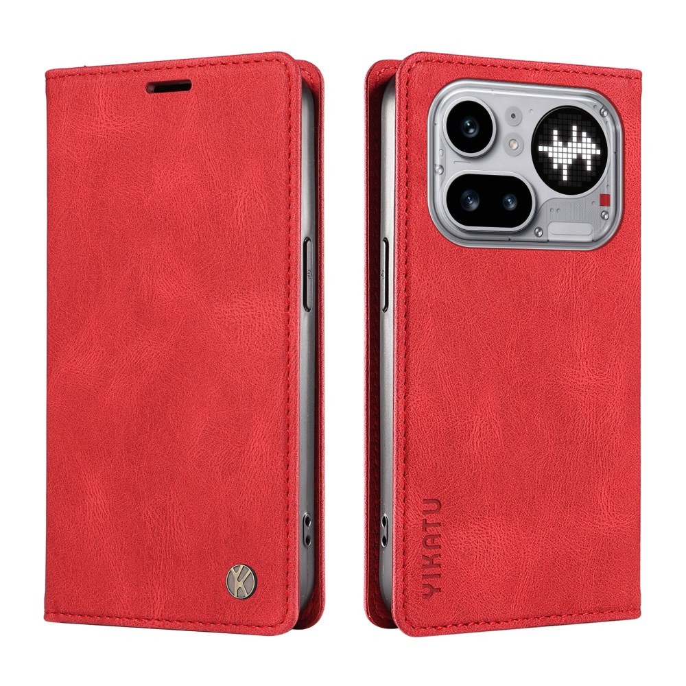 Nothing Phone (4a) Pro YIKATU YK-004 Θήκη Βιβλίο Red