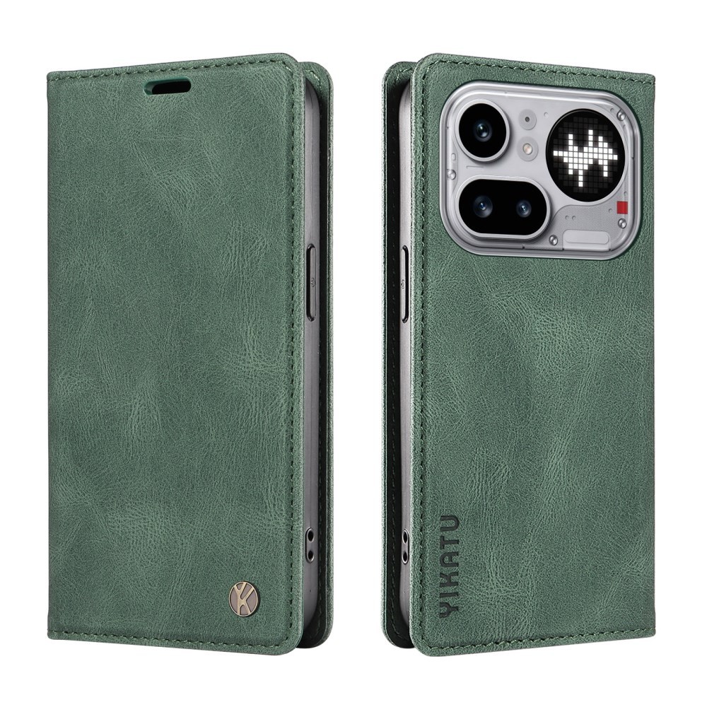 Nothing Phone (4a) Pro YIKATU YK-004 Θήκη Βιβλίο Green