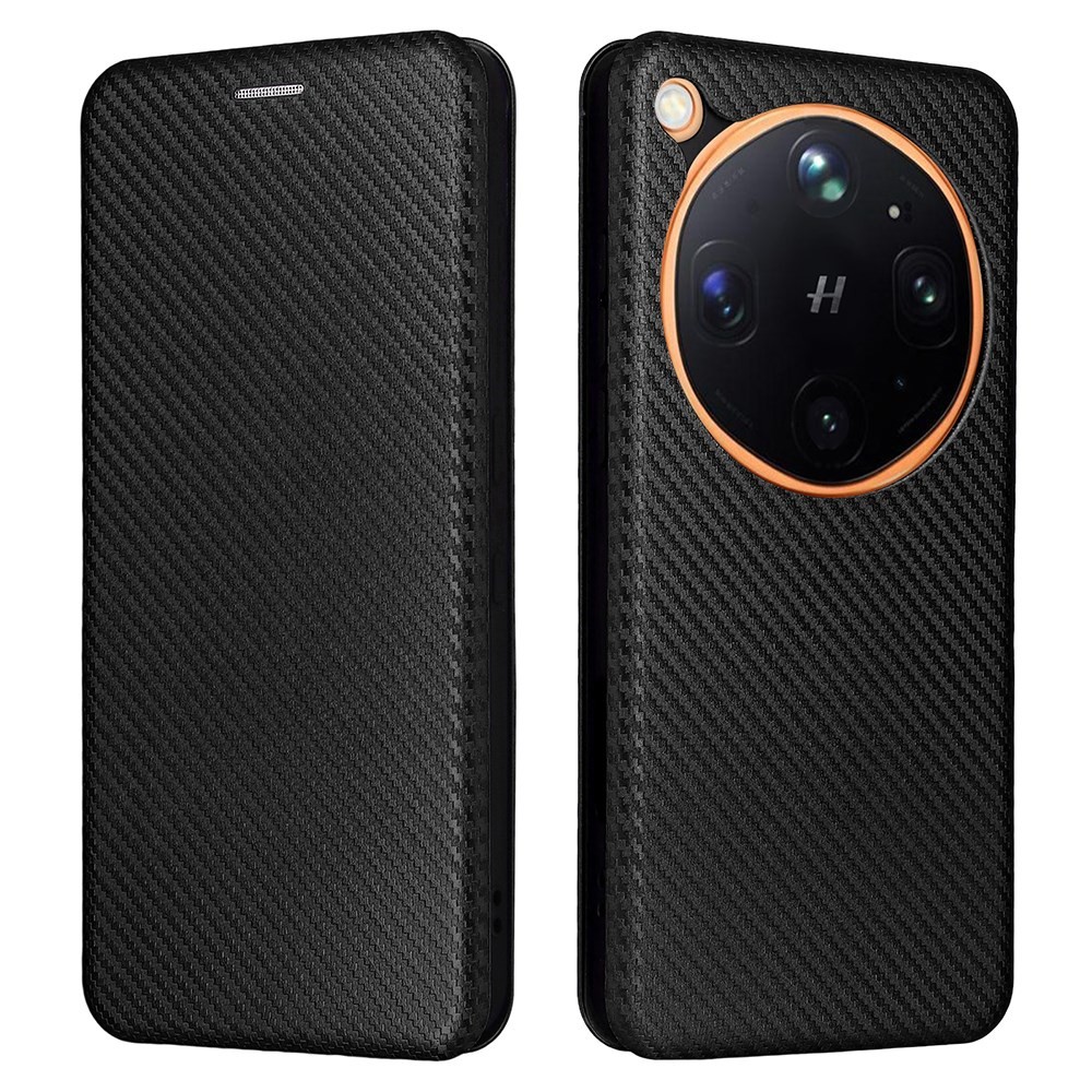 Oppo Find X9 Ultra 5G Carbon Fiber Θήκη Βιβλίο Black