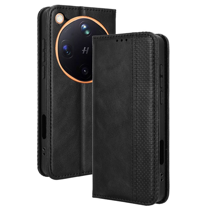 Oppo Find X9 Ultra 5G Retro Θήκη Βιβλίο Black