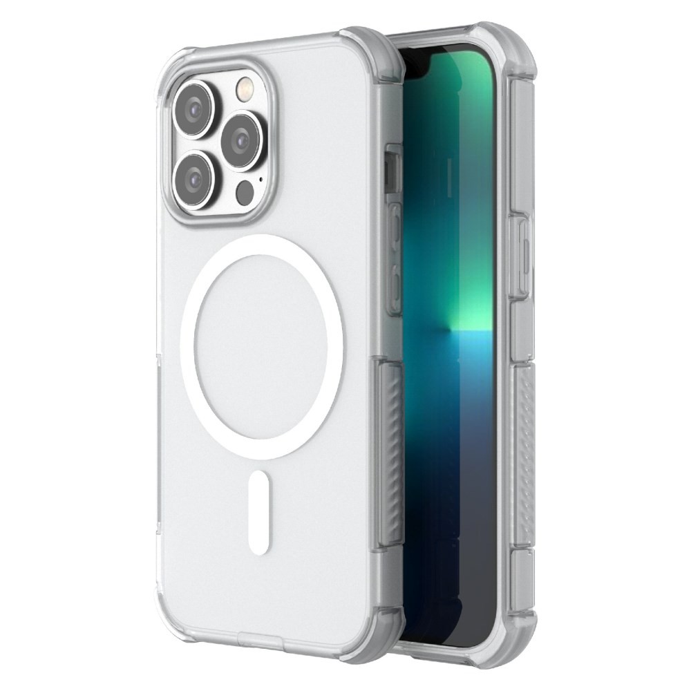 Apple iPhone 13 Pro Anti Drop Magsafe Σκληρή Θήκη Ημιδιάφανη White