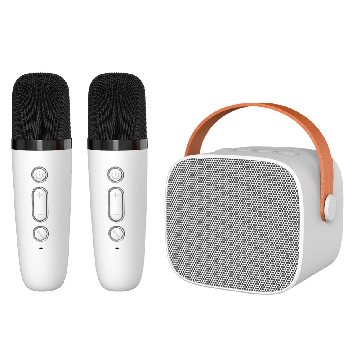 Blavec WS07-2MW Blavec Ηχείο Karaoke 5W με Ασύρματα Μικρόφωνα White