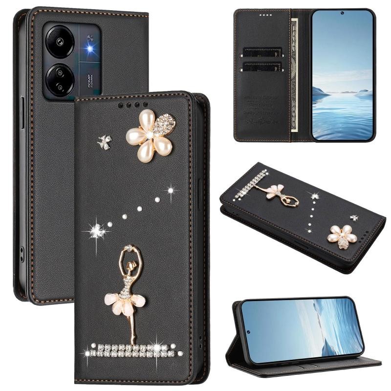 Xiaomi Redmi 13C/Poco C65 Ballet Girl Θήκη Βιβλίο Black