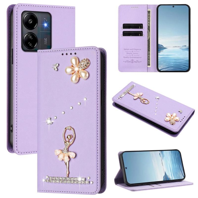 Xiaomi Redmi 13C/Poco C65 Ballet Girl Θήκη Βιβλίο Light Purple