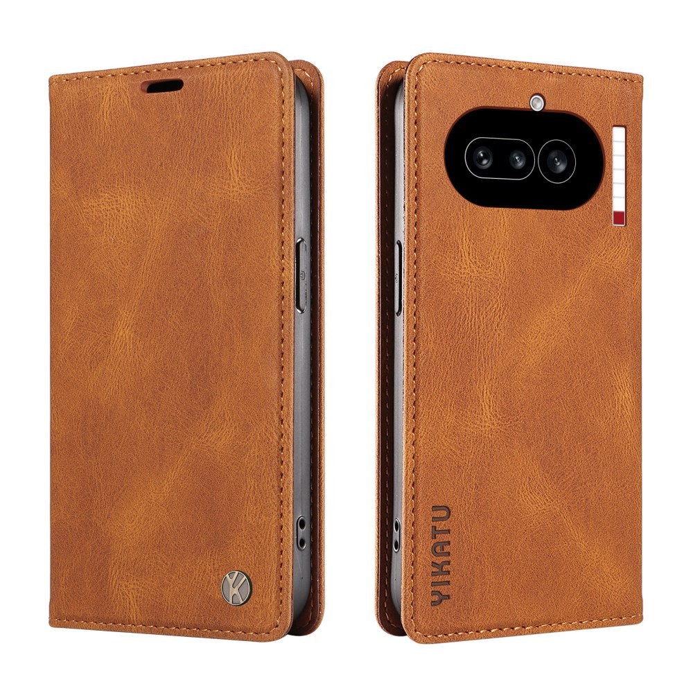 Nothing Phone (4a) YIKATU YK-004 Θήκη Βιβλίο Brown