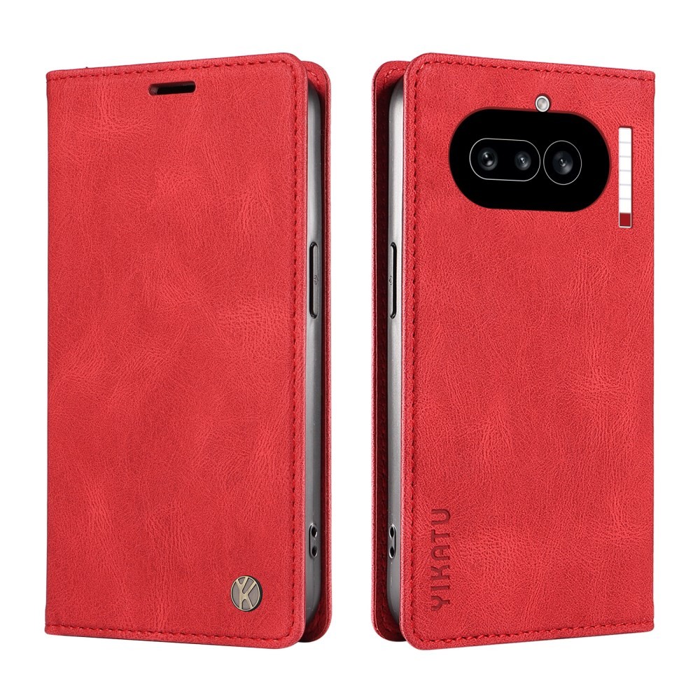 Nothing Phone (4a) YIKATU YK-004 Θήκη Βιβλίο Red