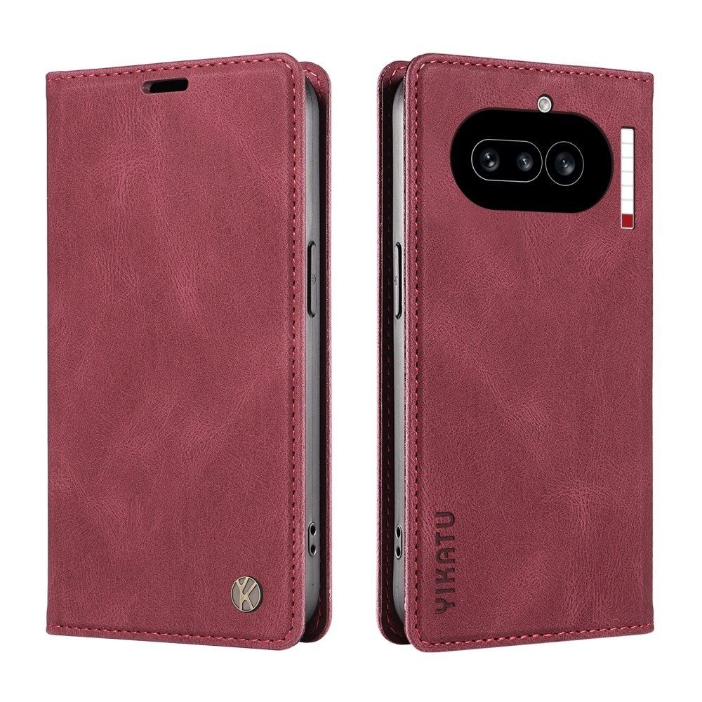 Nothing Phone (4a) YIKATU YK-004 Θήκη Βιβλίο Wine Red