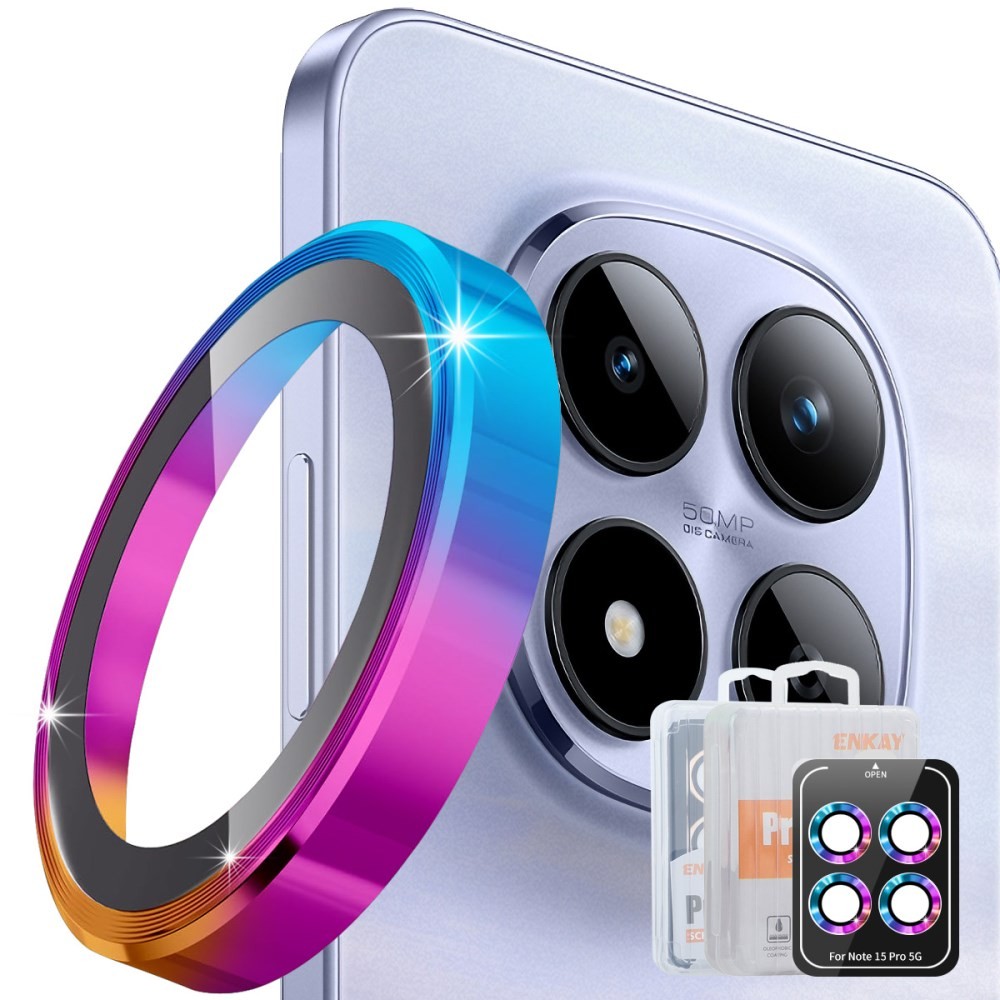 Xiaomi Redmi Note 15 Pro Plus 5G/Poco M8 Pro 5G ENKAY Κρίκοι Προστασίας για Κάμερα - Lens Protector Rings Multicolor
