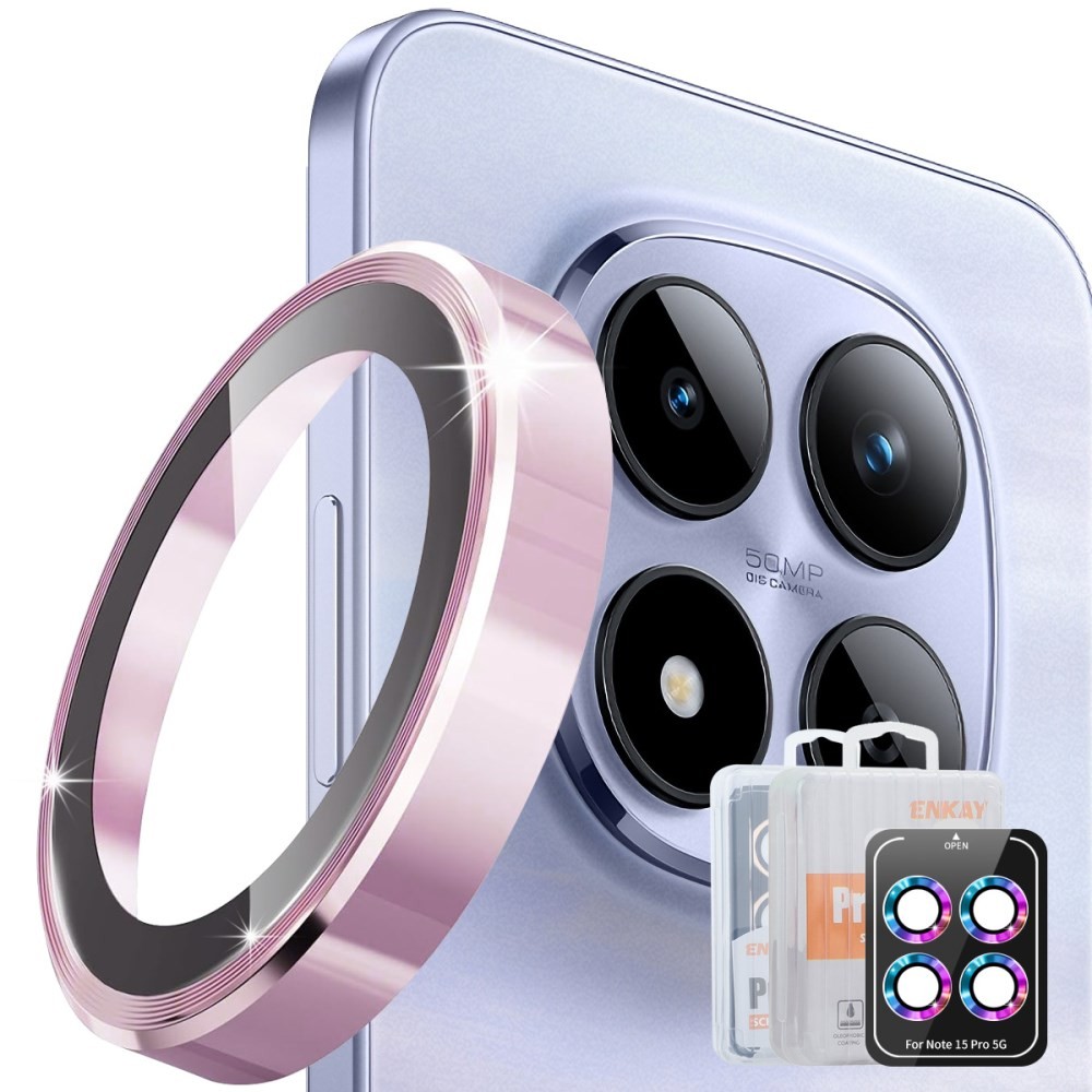 Xiaomi Redmi Note 15 Pro Plus 5G/Poco M8 Pro 5G ENKAY Κρίκοι Προστασίας για Κάμερα - Lens Protector Rings Pink
