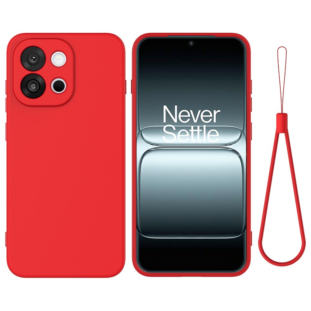 OnePlus Nord 6 5G Solid Color Θήκη Σιλικόνης Red